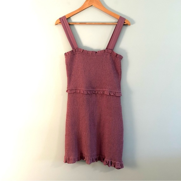 Buddy Love Monroe Smocked Mini Dress. Size Medium. - Picture 6 of 12